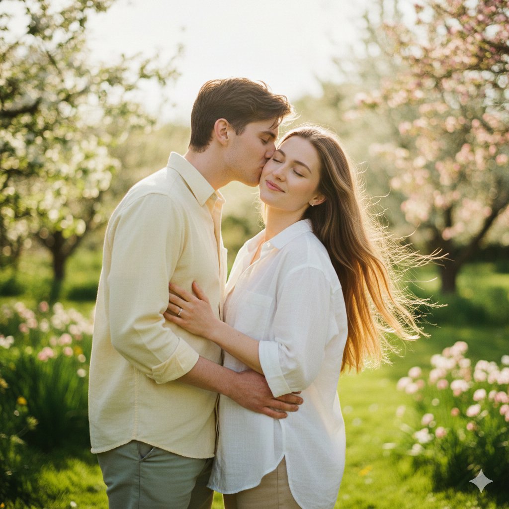 Romantic Spring Garden Moment