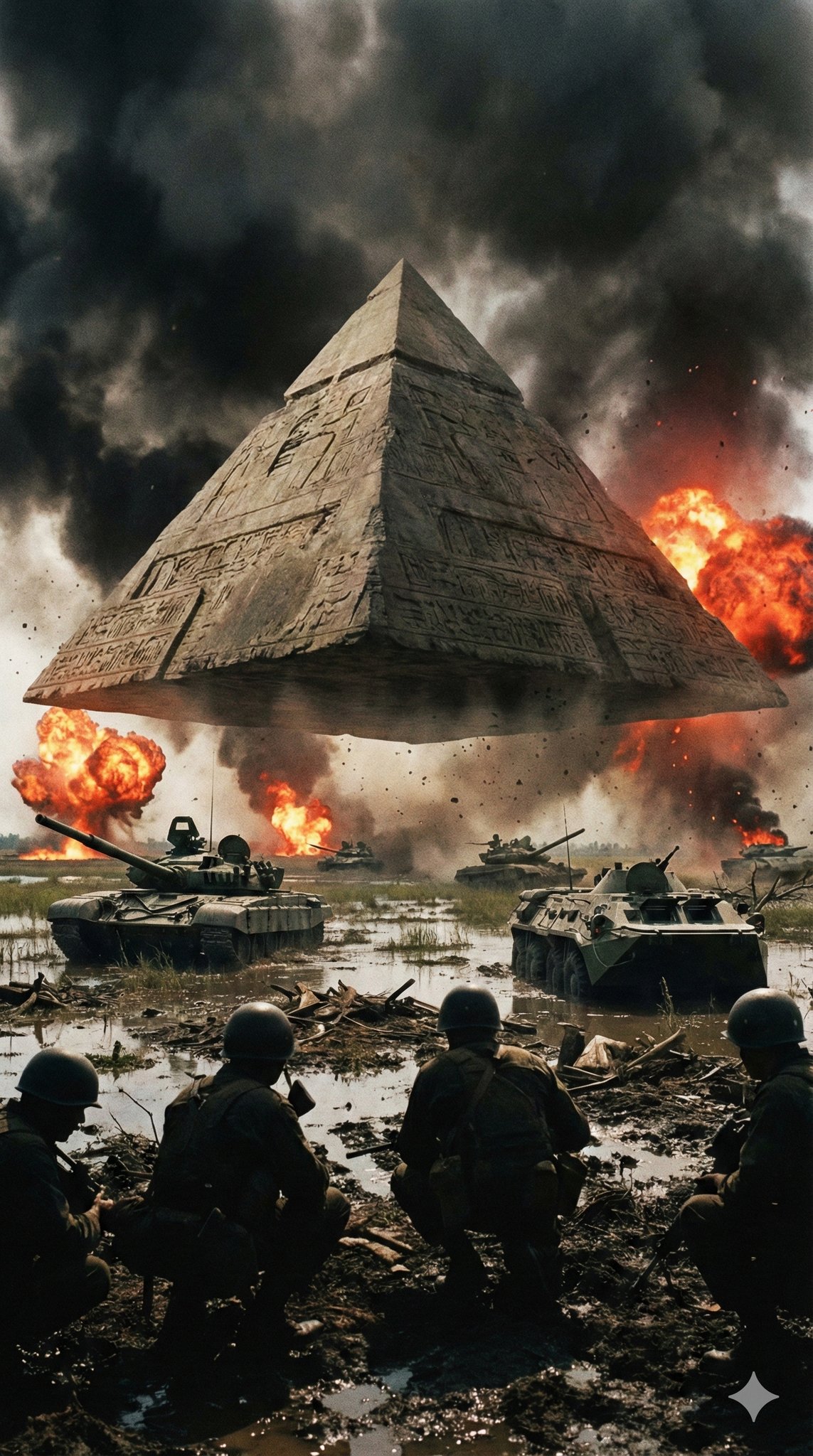 Ancient Gods Watching Modern Wars