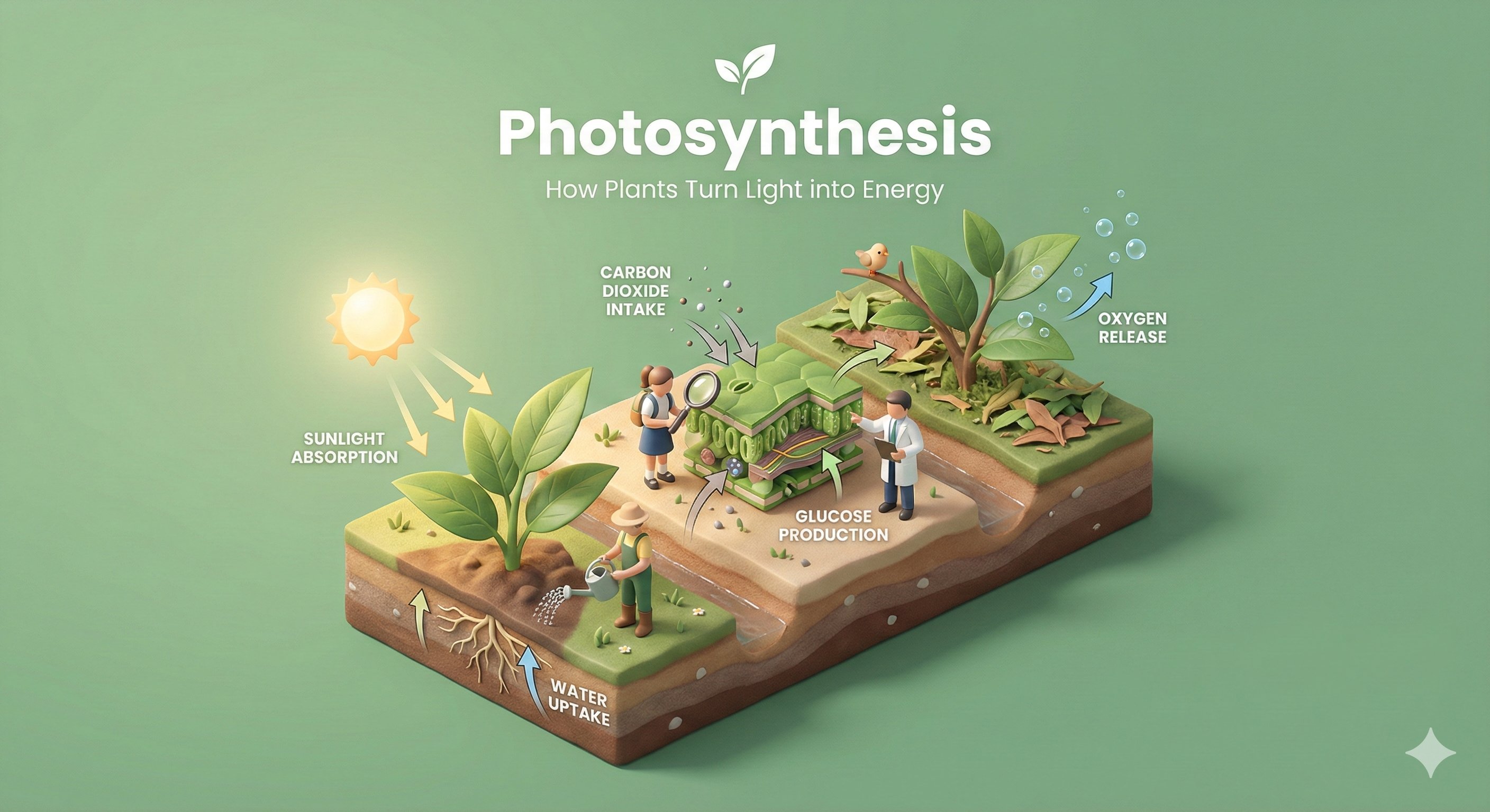 How It Works Educational Diorama, 3D, nanoBanana-Pro, Isometric View, Realistic Lighting reference image, image 2 of 4