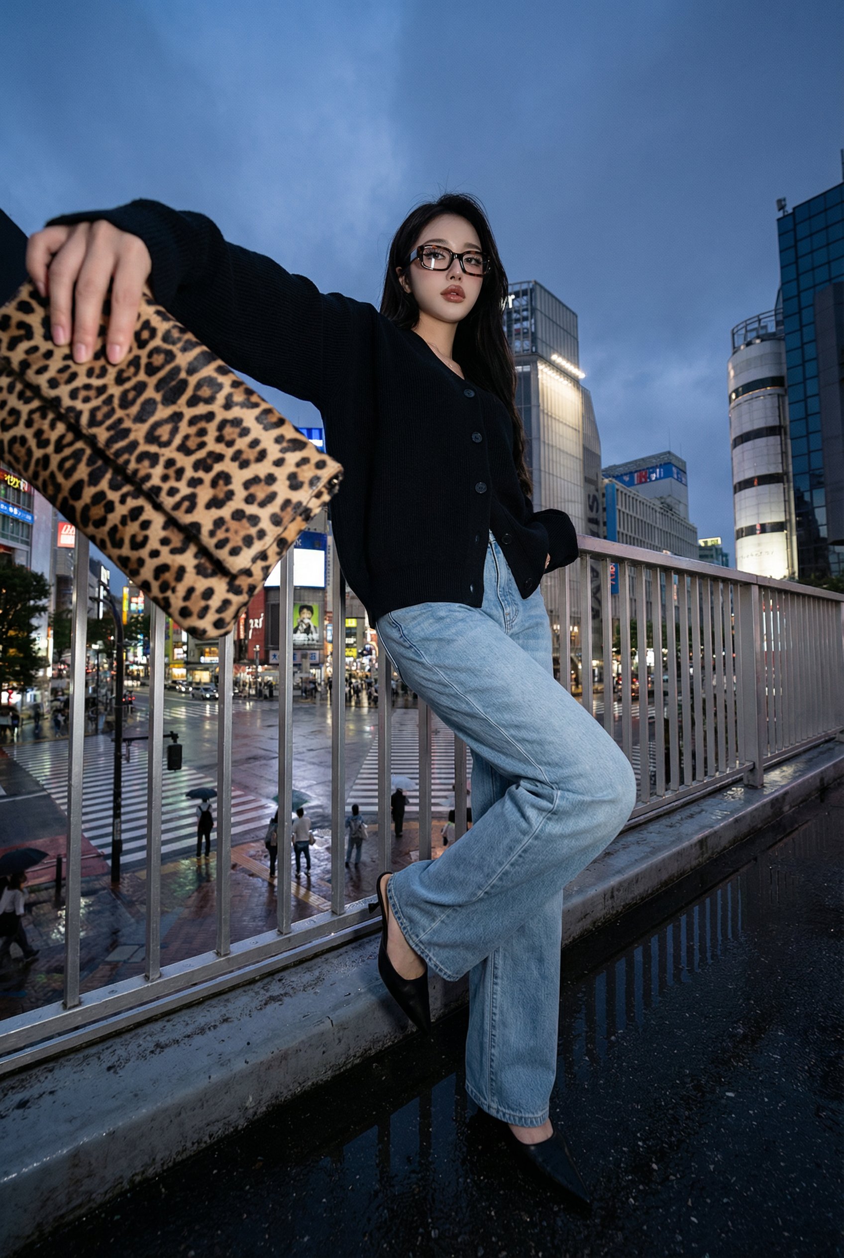 Fantasy AI Fashion at Shibuya Scramble Crossing