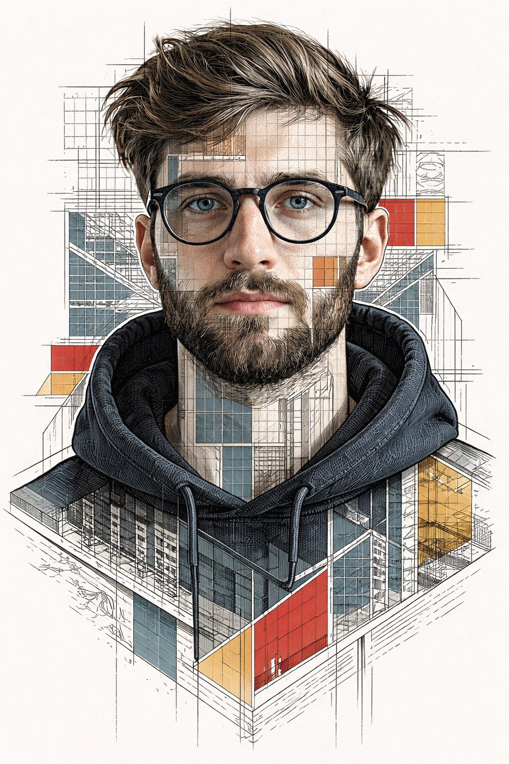 Modernist Illustration Portrait
