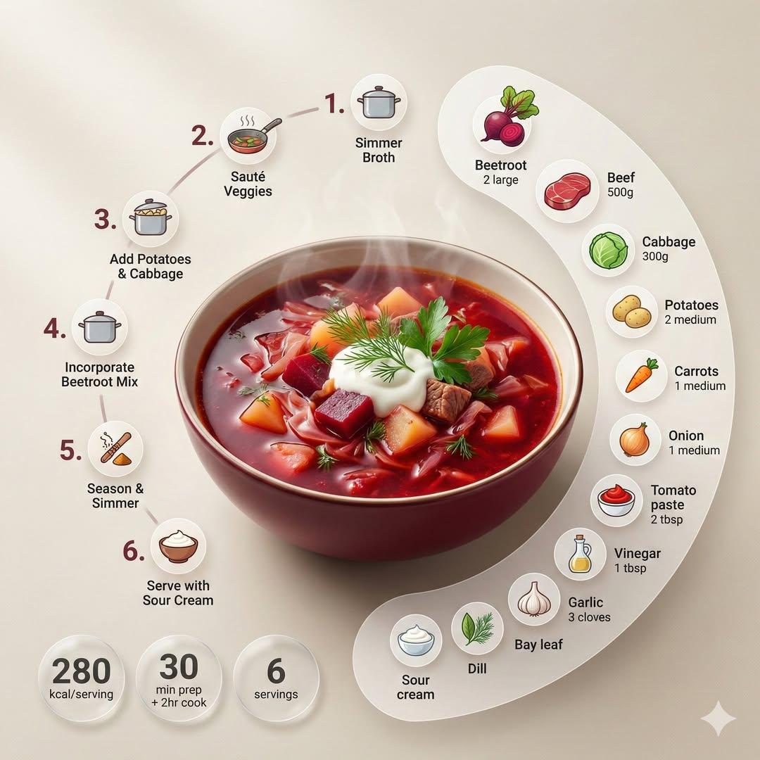 Modern Recipe Infographic