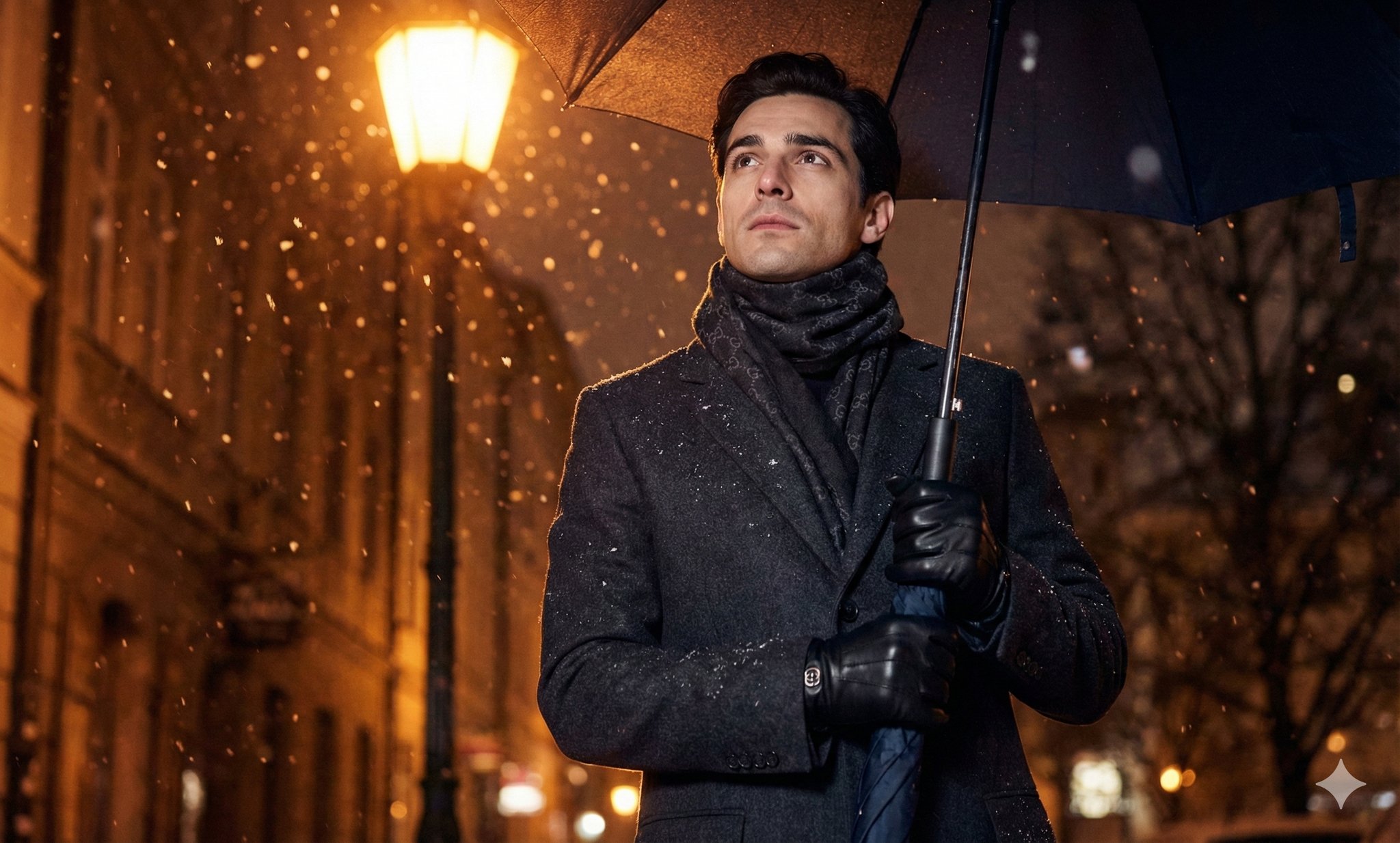 Midnight Snow Story, People, nanoBanana-Pro, Portrait, Fashion reference image, image 2 of 3