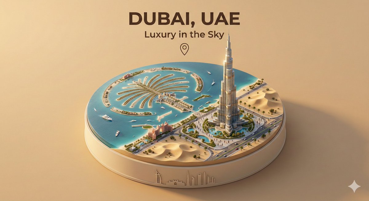 Travel Destination Mini Dioramas, 3D, nanoBanana-Pro, Golden Hour Lighting, Isometric View reference image, image 4 of 4