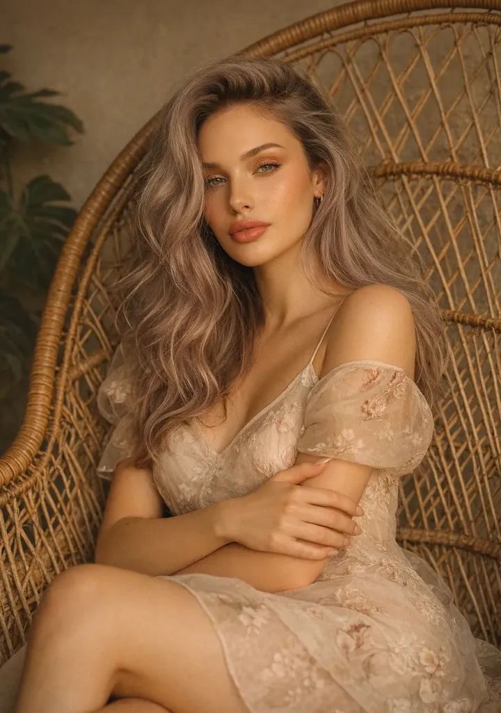 Dreamy High-End Fashion Portrait
