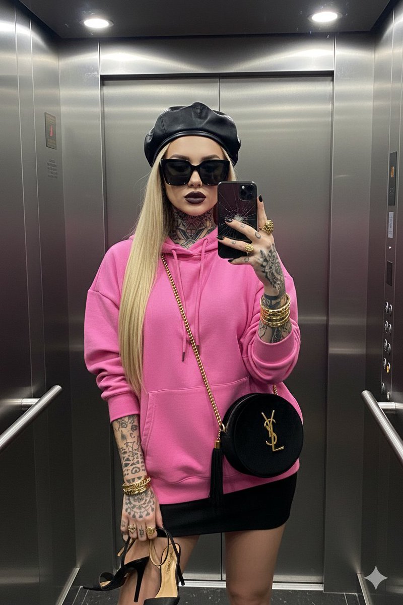 Excessive Luxury Western Young Woman
