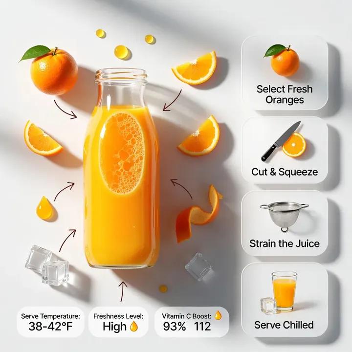 Modern Orange Juice Infographic