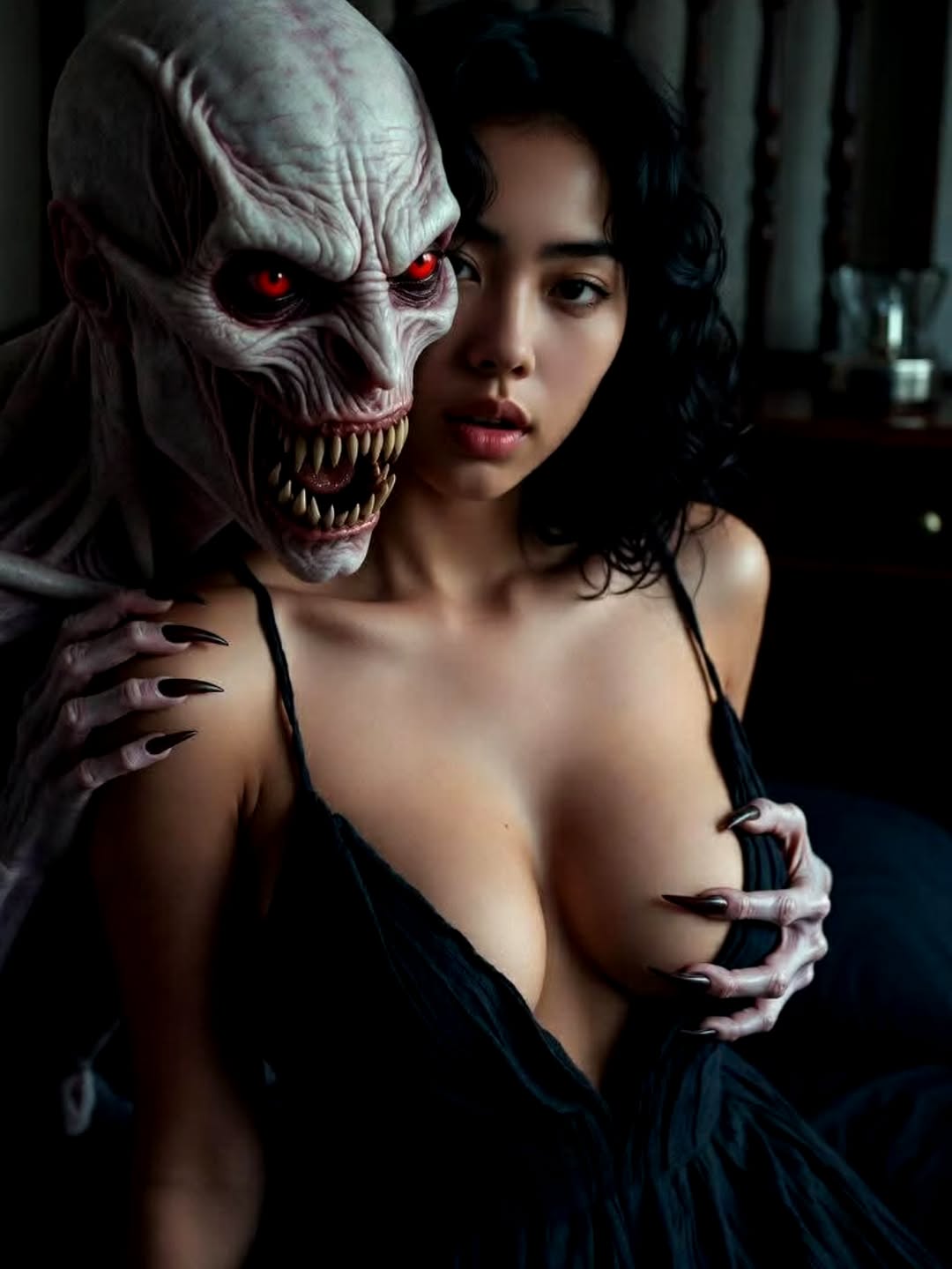暗黑奇幻肖像分析,奇幻,nanoBanana-Pro,Photorealistic, Cinematic风格参考图,第 2 张,共 7 张