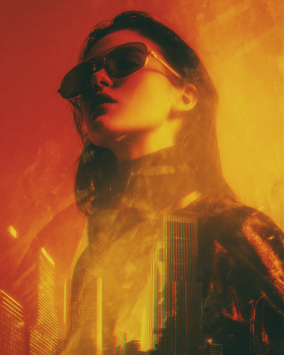 Retrofuturistic Fashion Magazine Cover