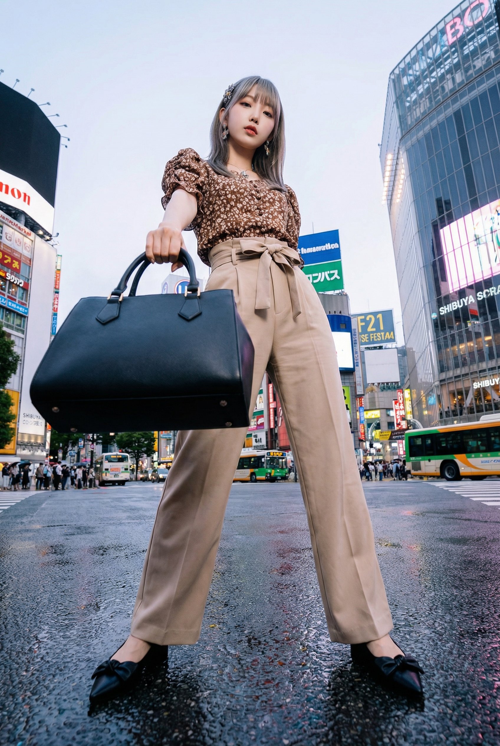 Shibuya Scramble Crossing Imaginary AI Fashion Style Check