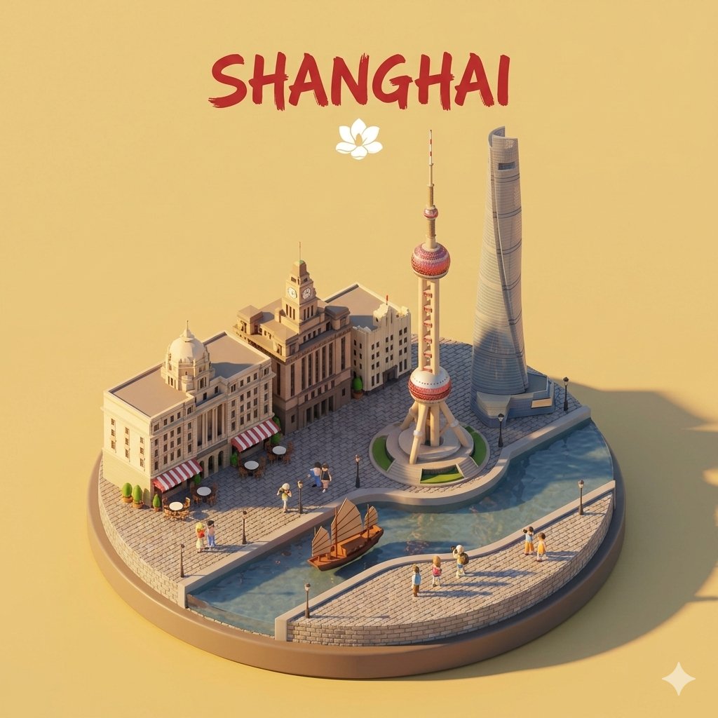 Travel Memories, City, nanoBanana-Pro, Minimalist Background, Iconic Landmarks reference image, image 4 of 4
