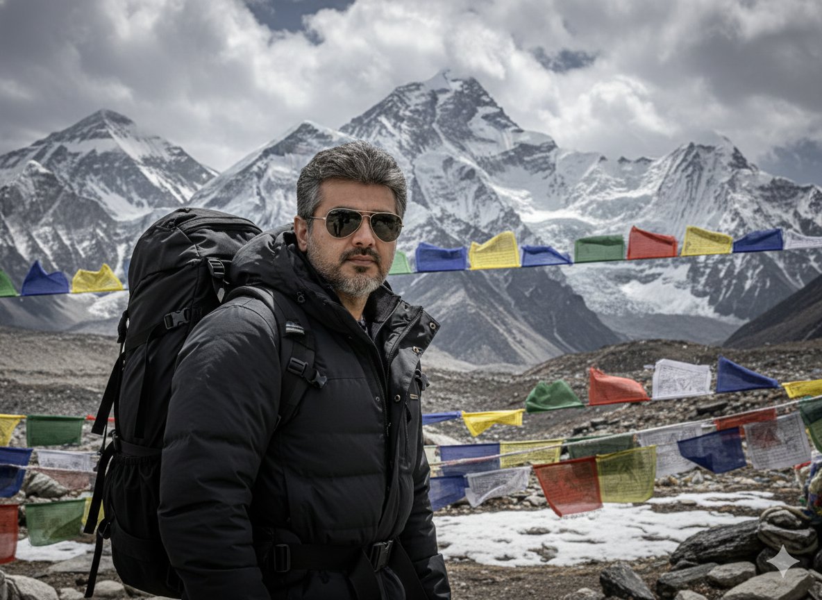 Hyper-realistic Cinematic Portrait at Mount Everest Base Camp