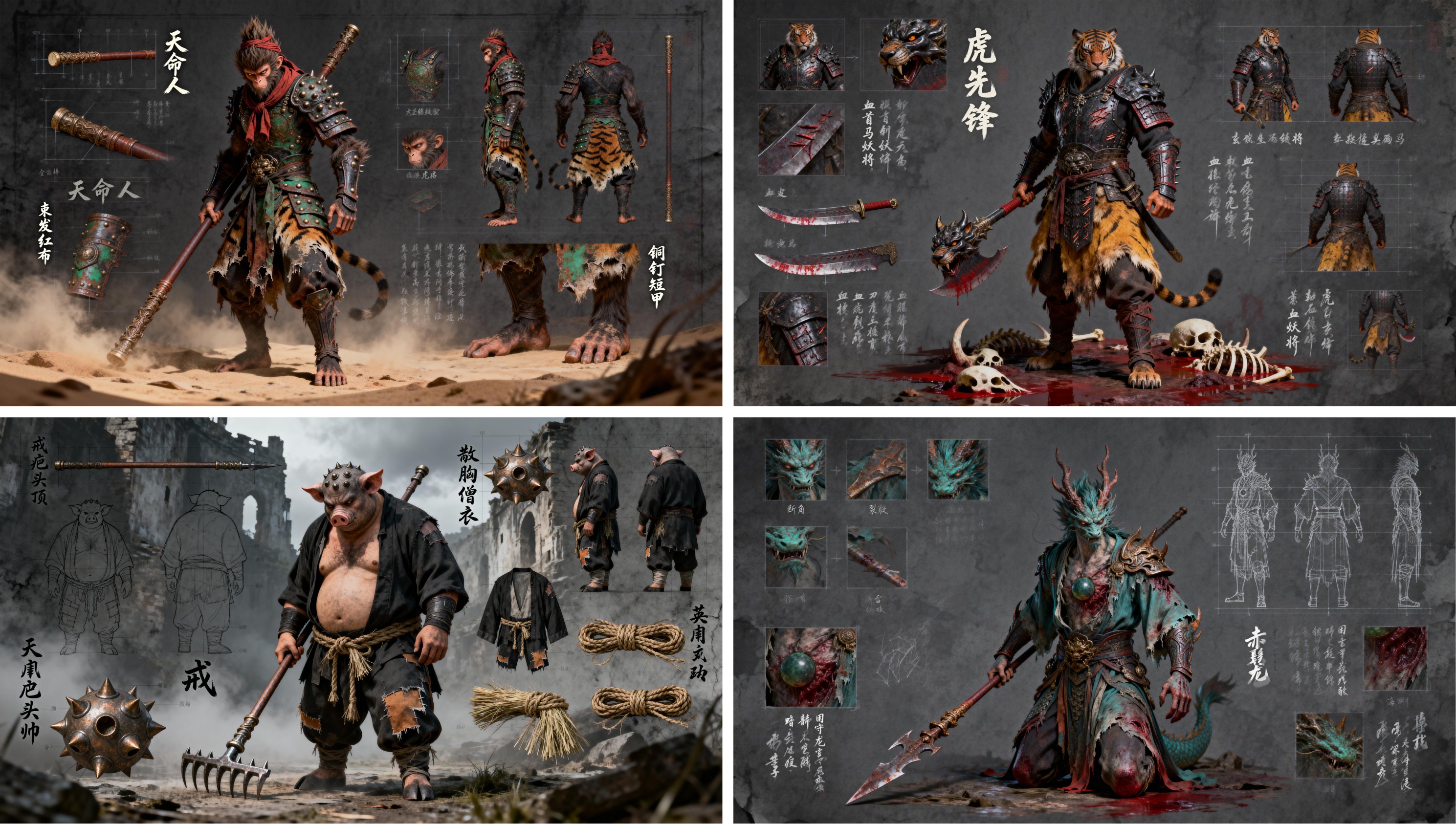 Hei Sheng Miao Character Concept Art