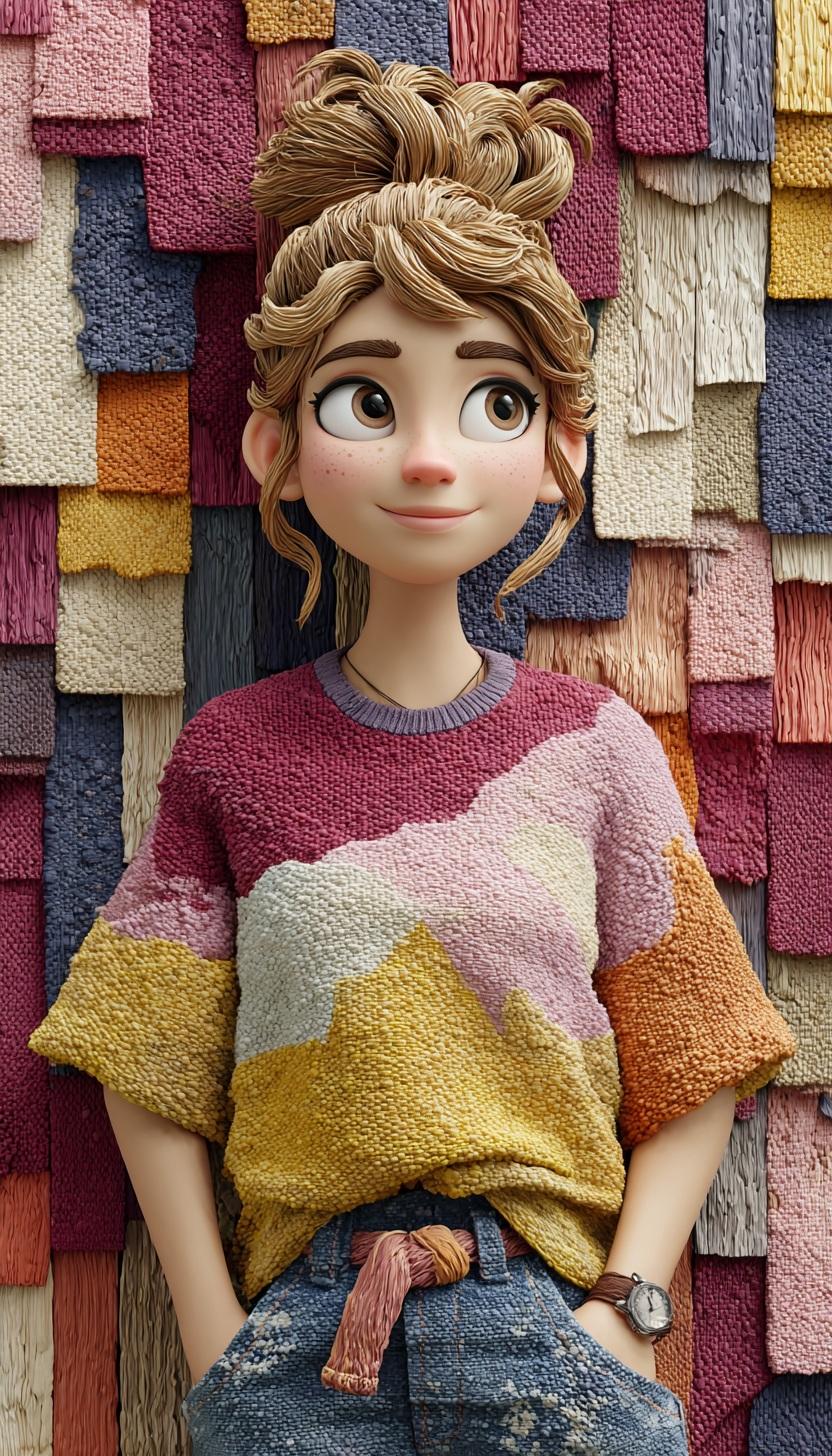 3D Animated Character and Background