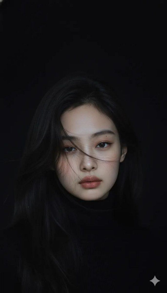 Google Gemini Nano Banana Pro - Moody Cinematic Portrait of a Young Woman