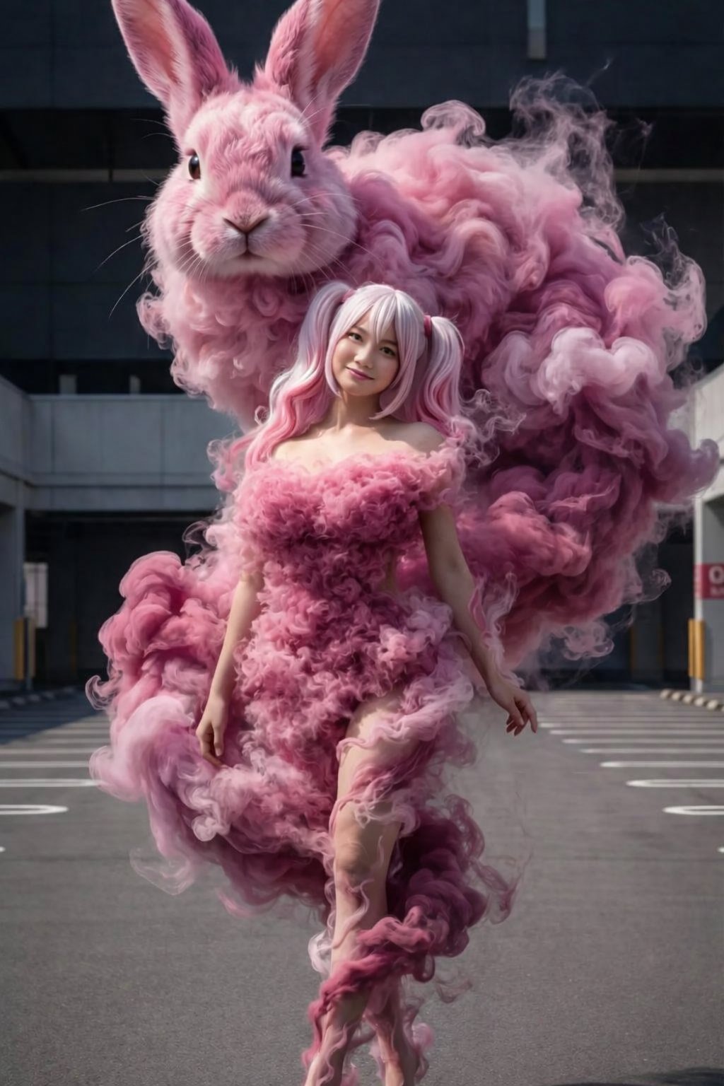 Fantasy Fashion Photography in an Urban Parking Lot