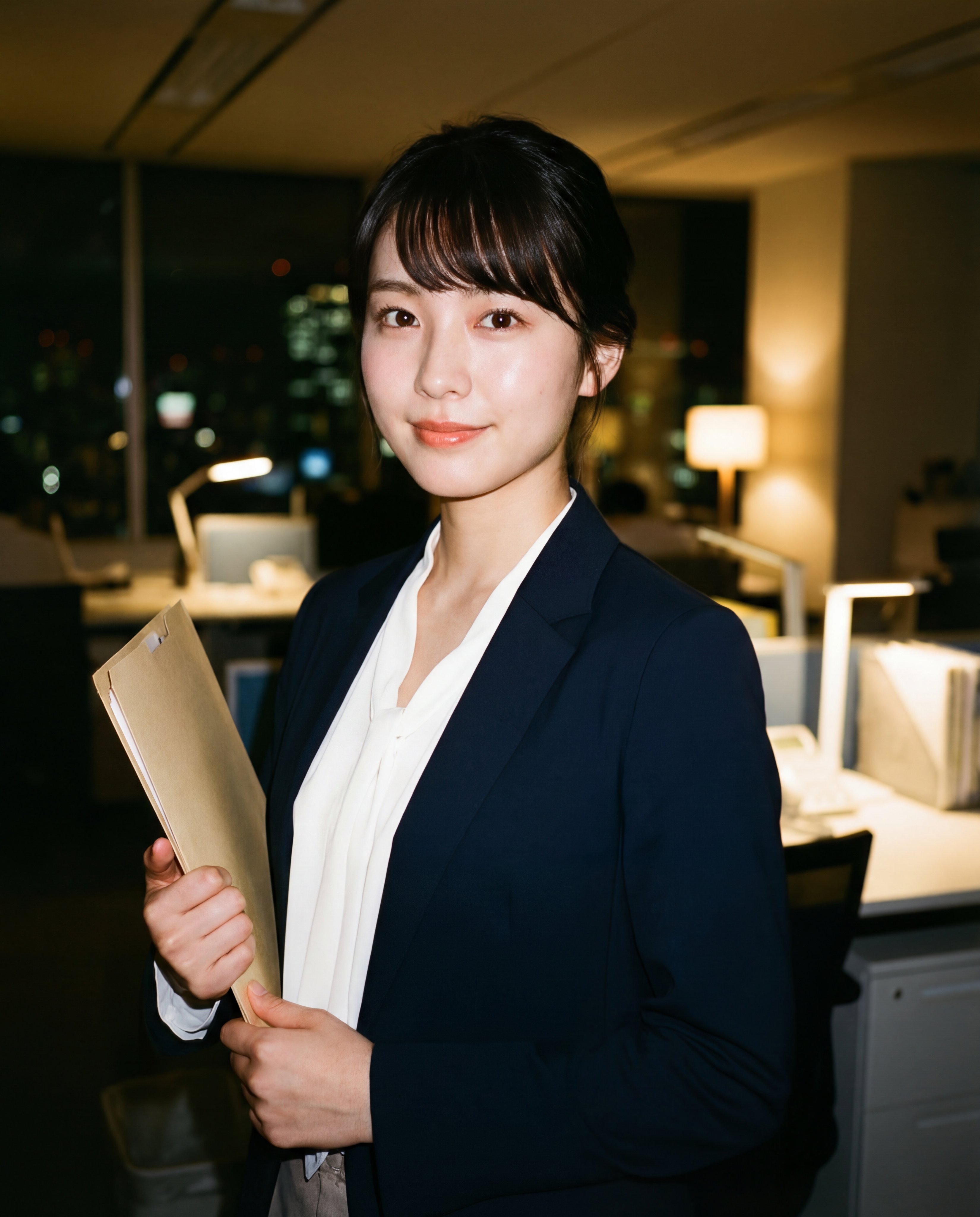 Young Japanese Office Lady Portrait