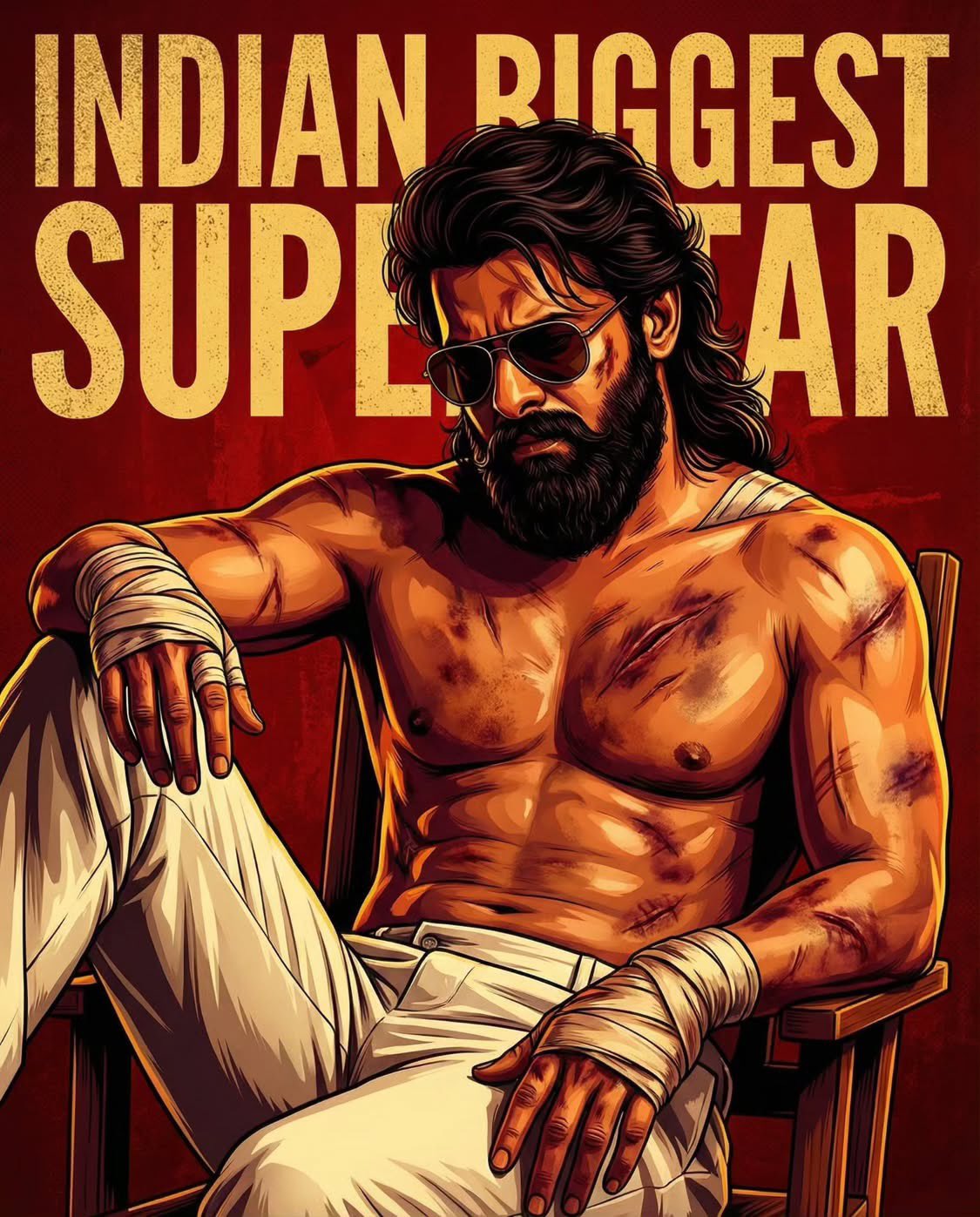 Digital Illustration of an Indian Superstar