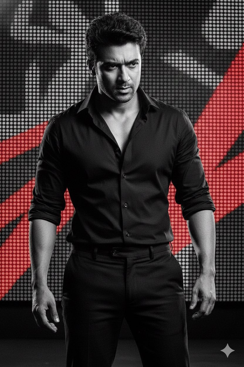 Cinematic Monochrome Portrait of a Male Protagonist