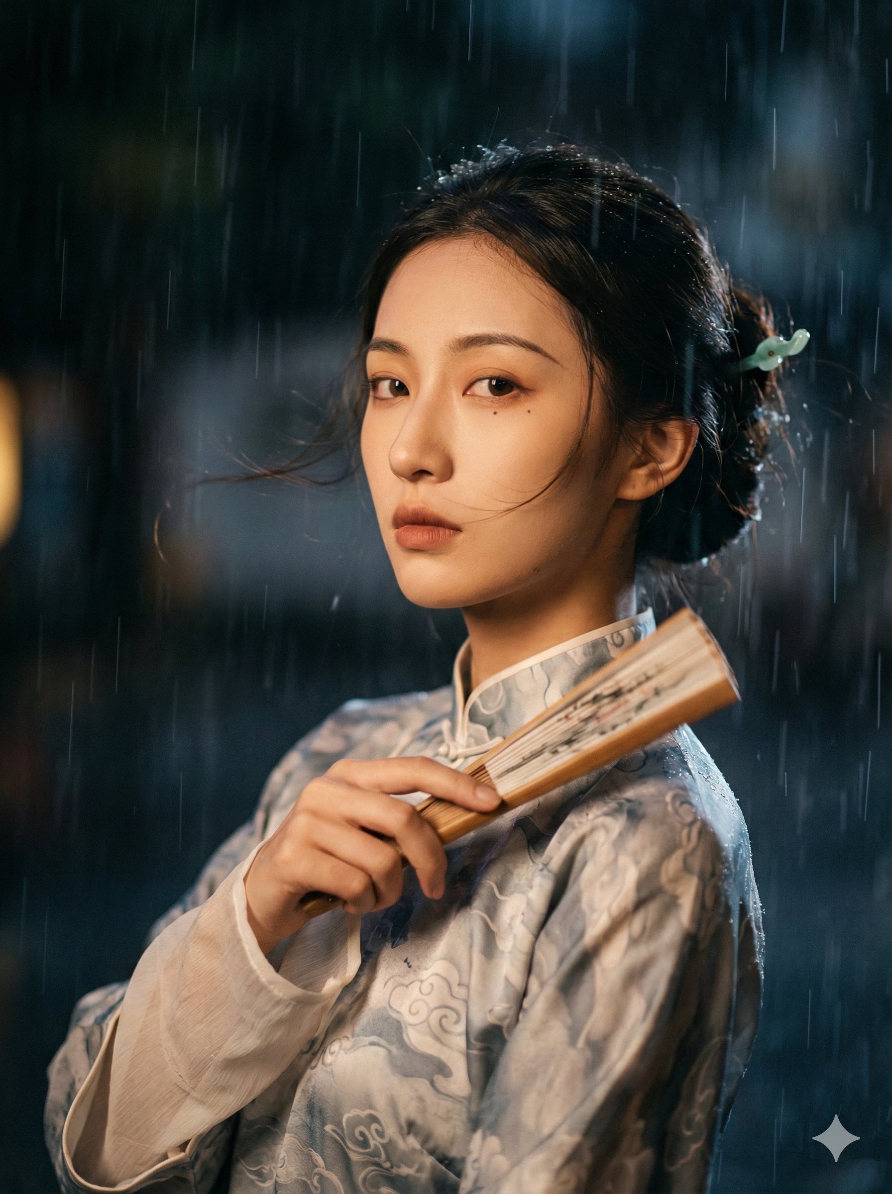 Rainy Night Glance
