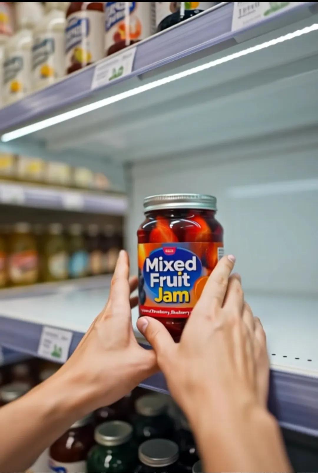 First-Person POV inside a Modern Supermarket Aisle with AR