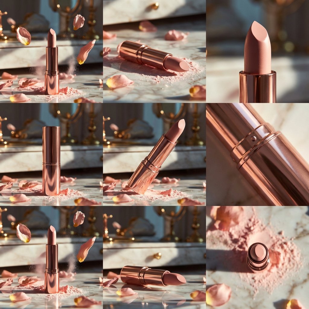 Elegant Rose-Gold Lipstick
