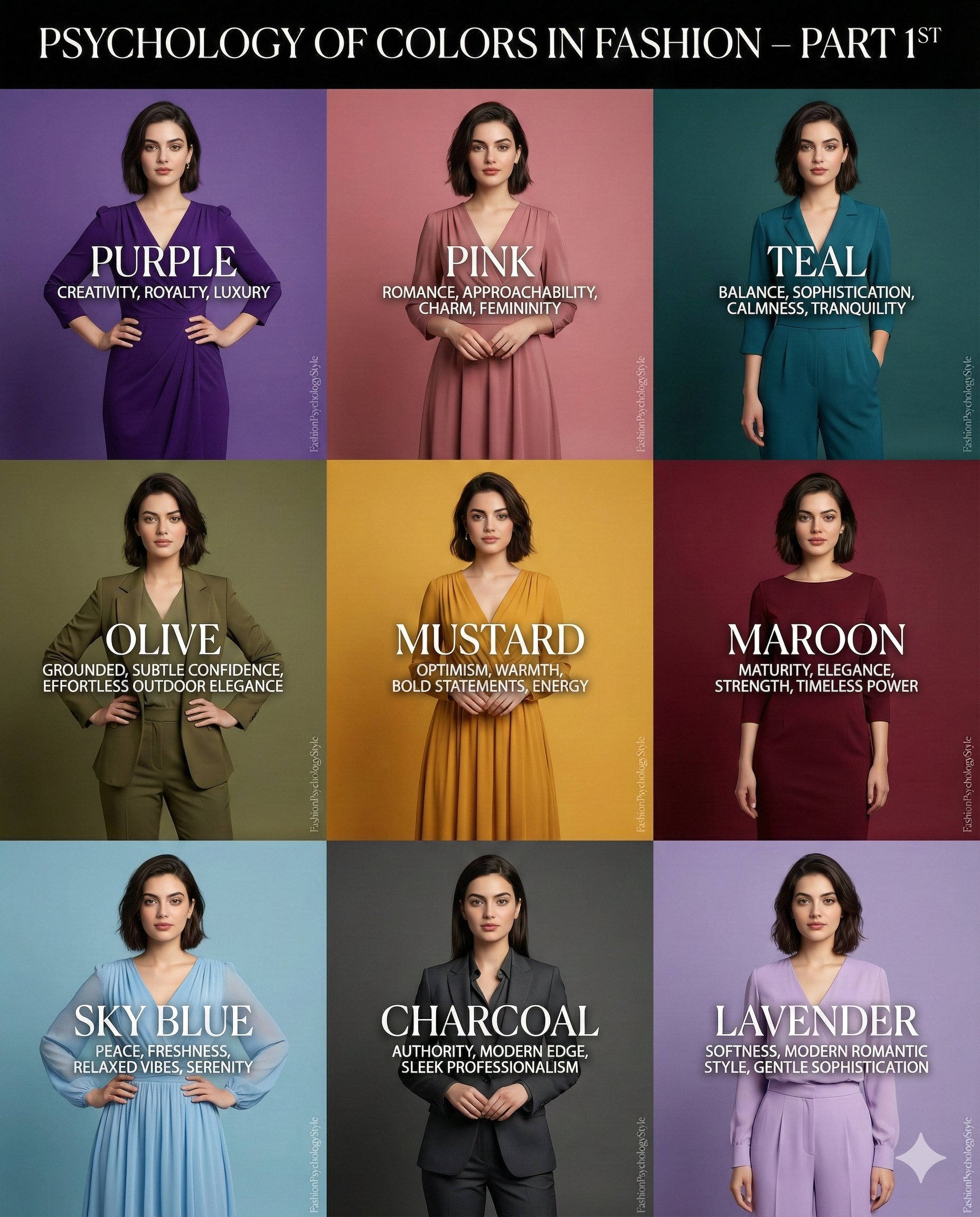 Visual Presentation of Psychology of Colors in Fashion