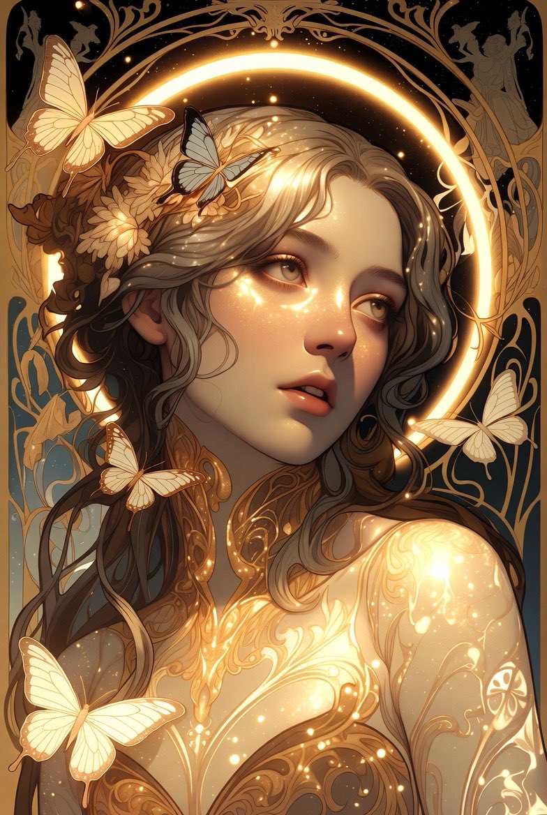 Ethereal Beautiful Woman Portrait
