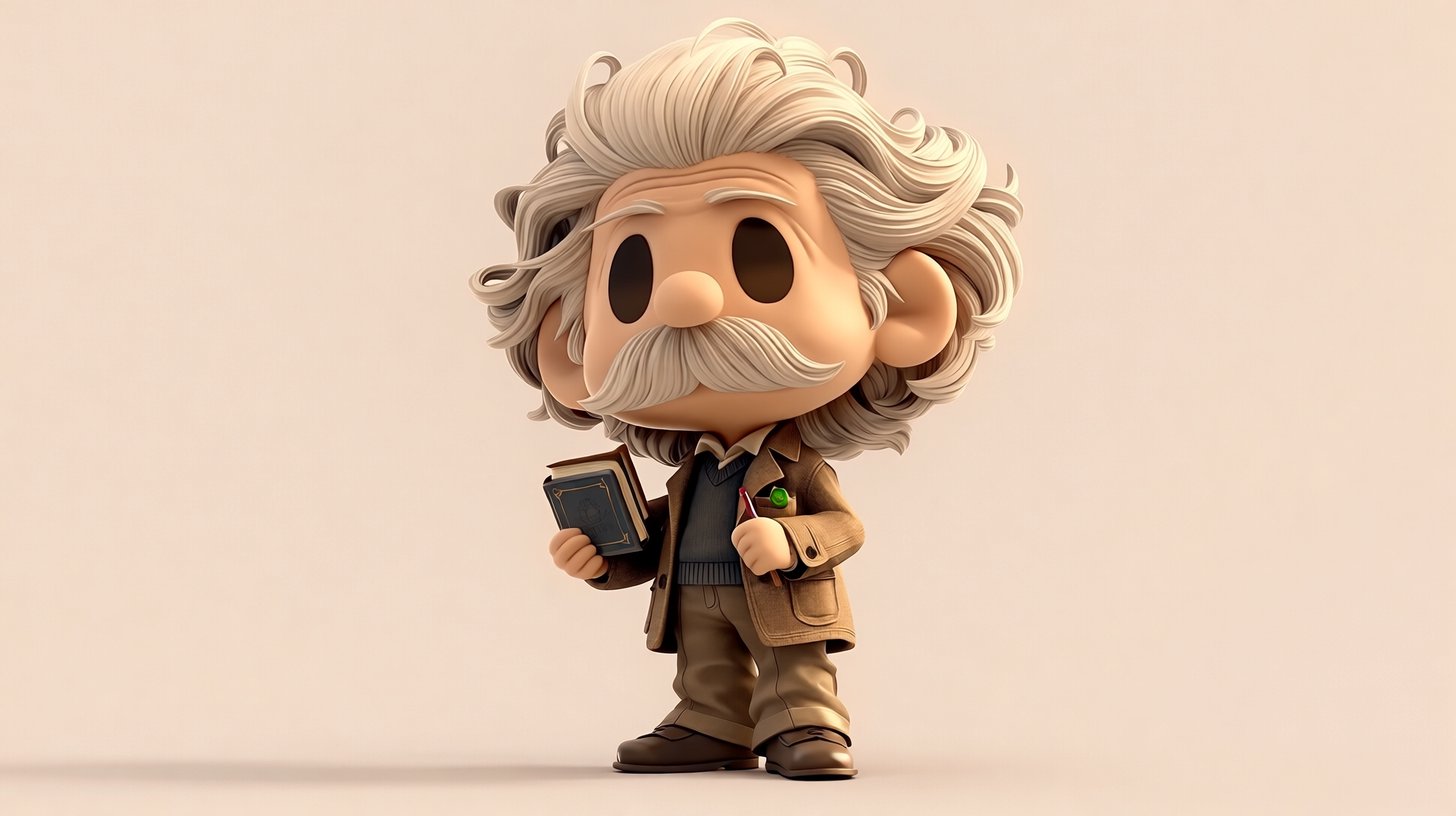 Cute Chibi-style Famous Personality with 3D Rendering and Midjourney's NIJI 7 Mode