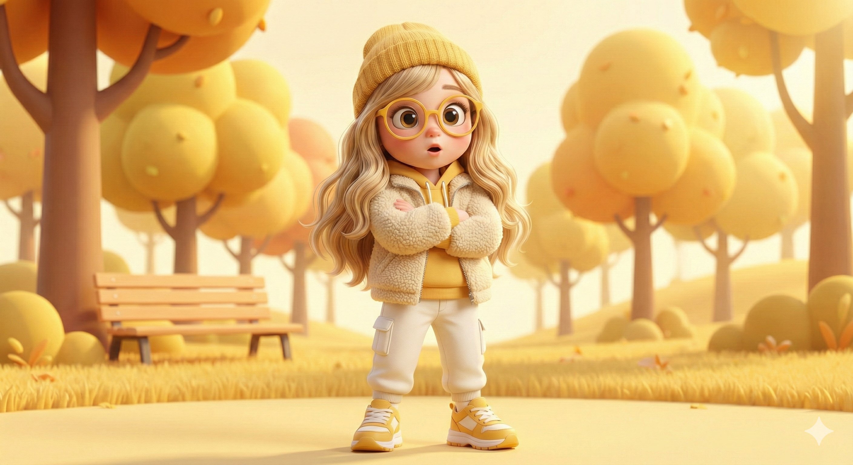 Cute 3D Cartoon-style Character