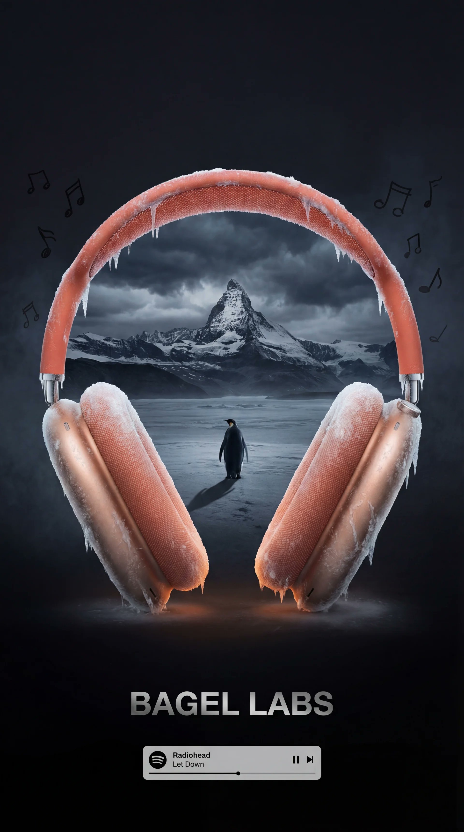 Frosted Headphone Poster