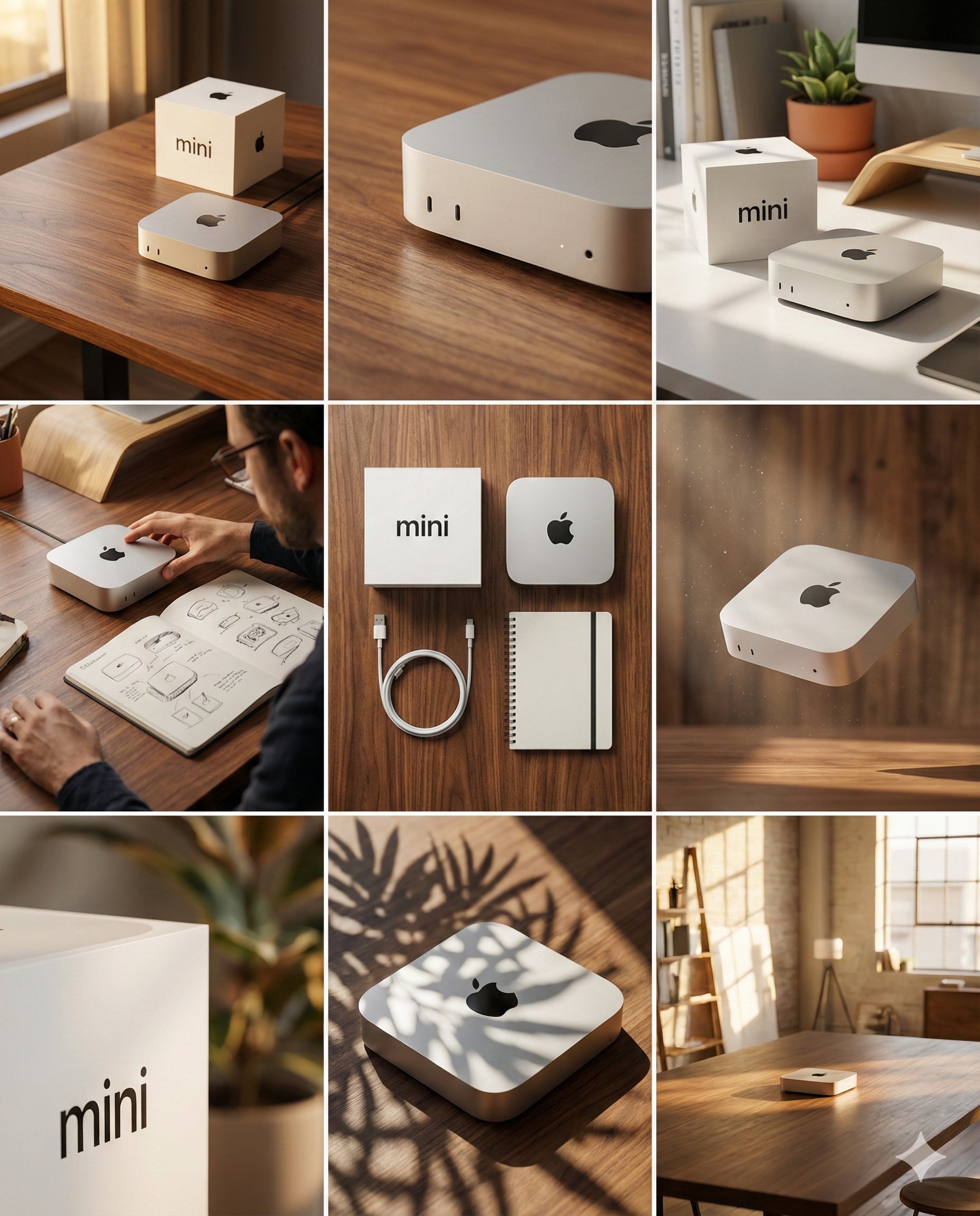 Mac mini 3×3 Brand Design Visual Storyboard