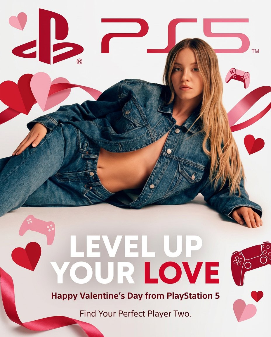 PlayStation 5 Valentine's Day Advertising Concept
