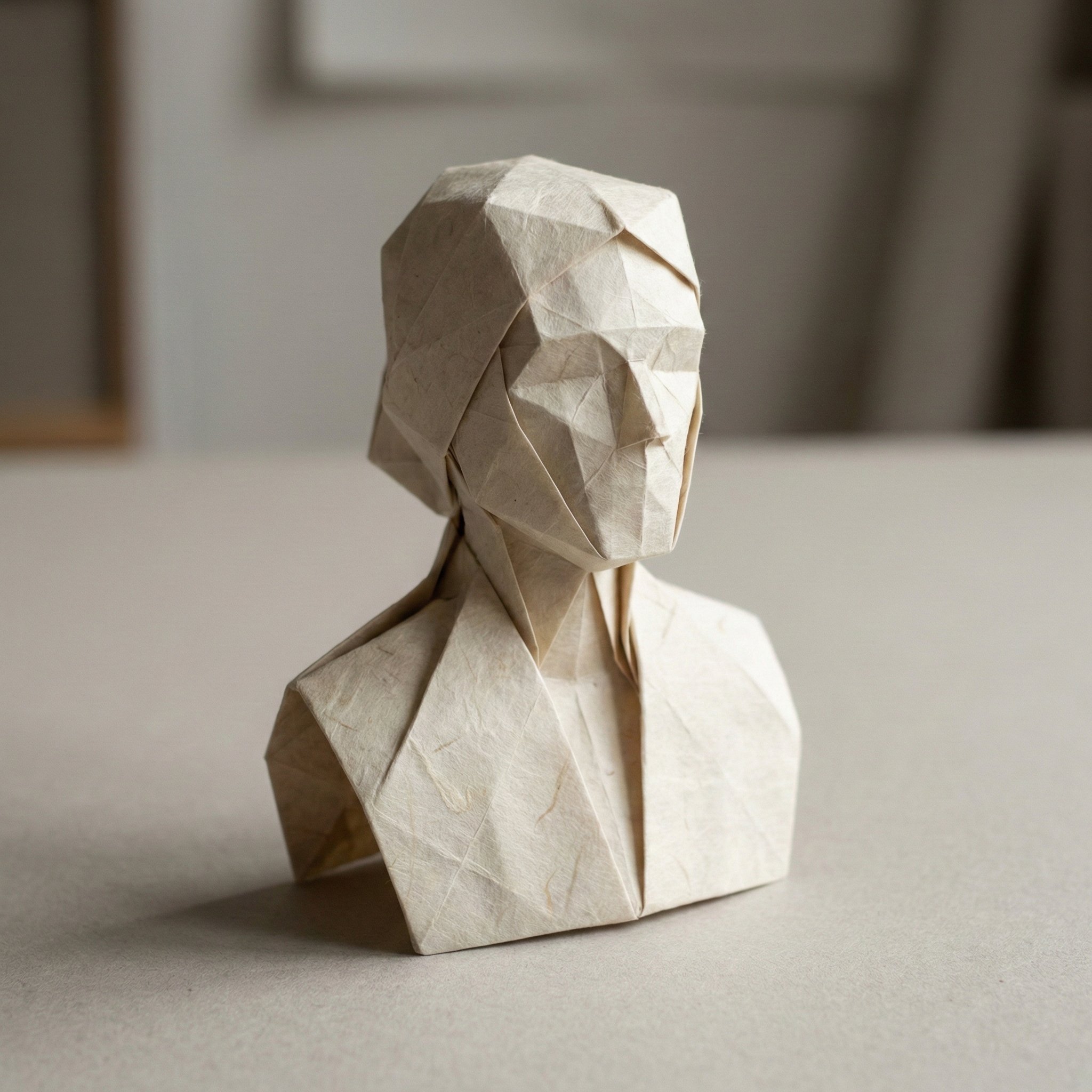 Hyper-Detailed Origami Style Person