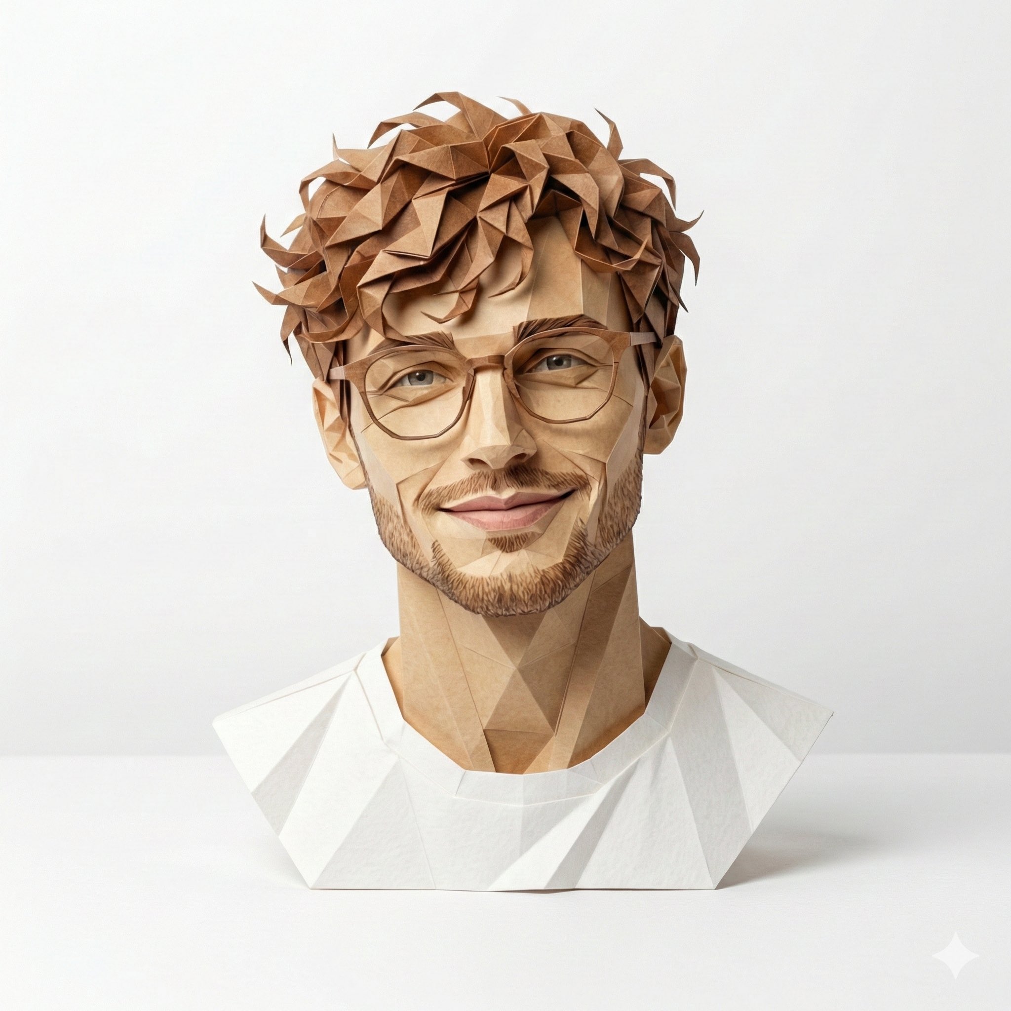 Origami-style Person