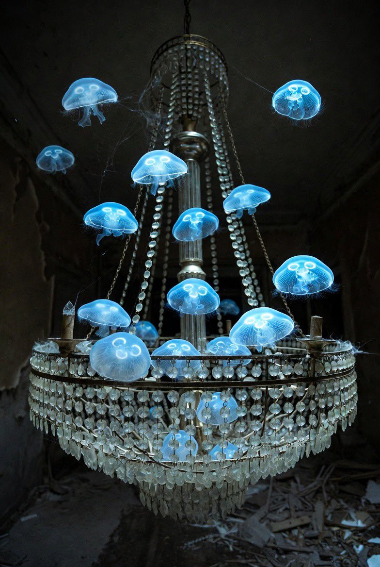 Abandoned Victorian Ballroom at Night