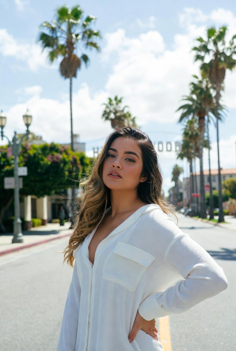 Young Woman on Hollywood Boulevard