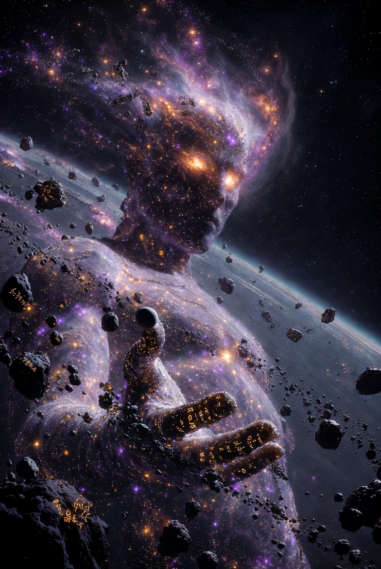 Colossal Mythological Entity in Cosmic Mythology