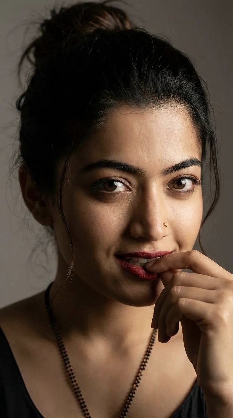 High-resolution Cinematic Portrait of a Bollywood Actress