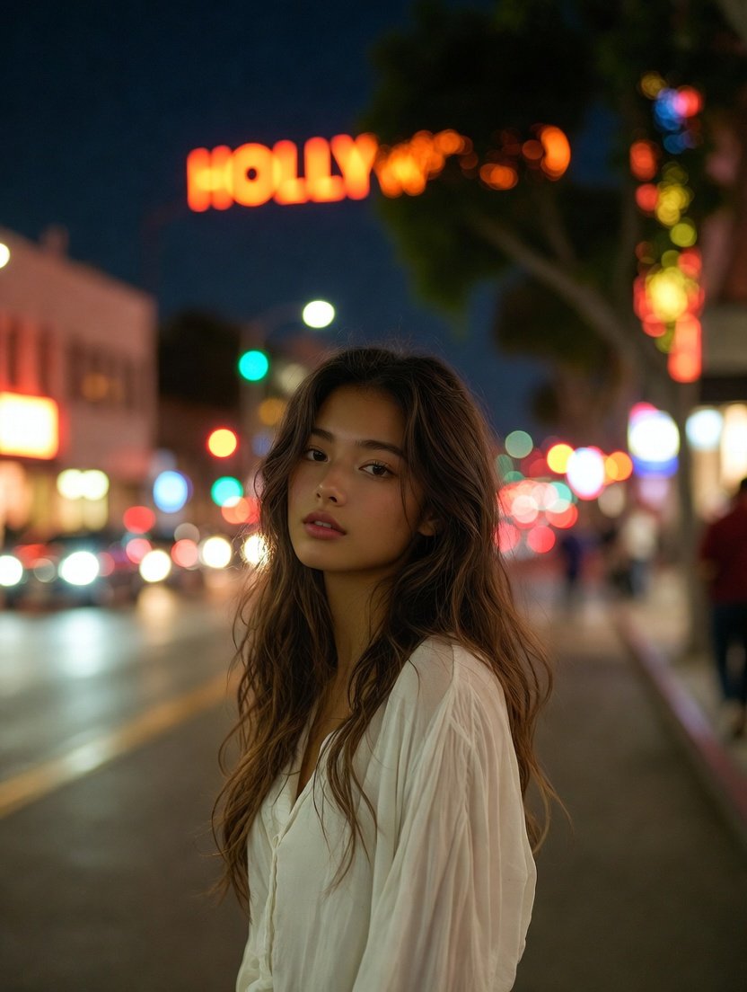Hollywood Dream Chaser at Night