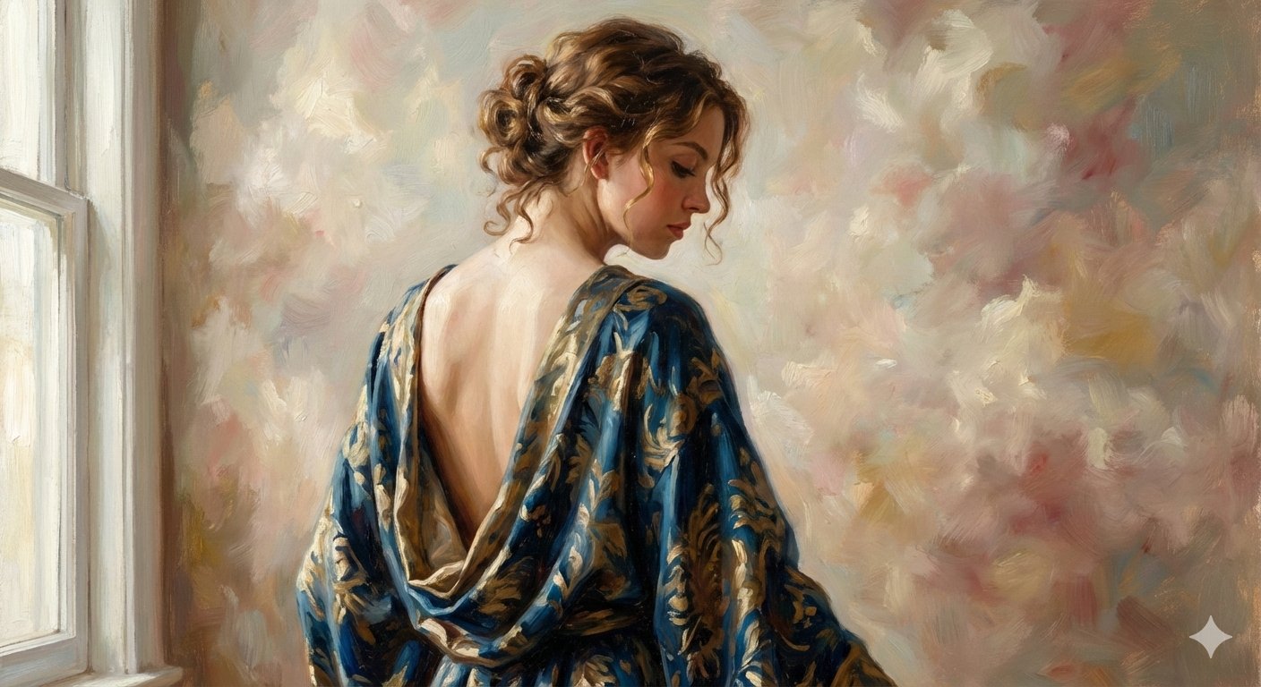 Classic Oil Painting of Sydney Sweeney