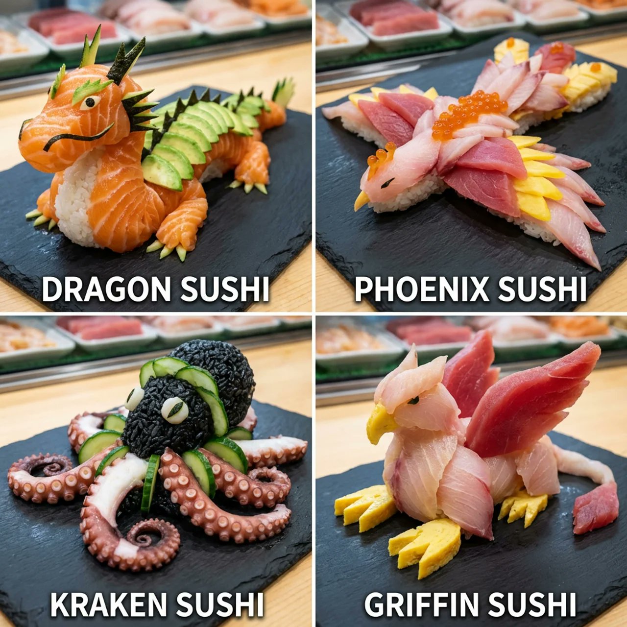 Mythical Creature Sushi Prompt