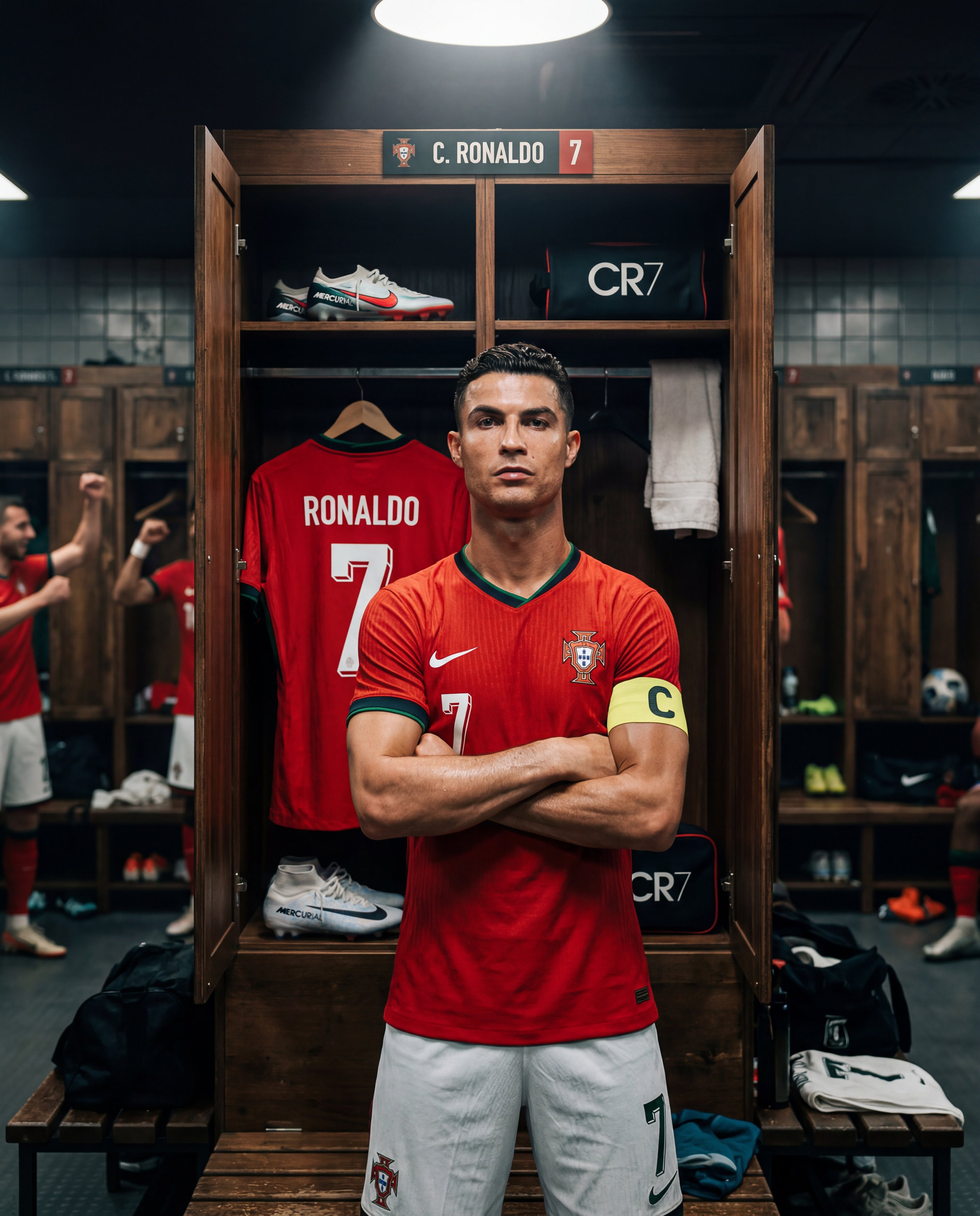 Cristiano Ronaldo Locker Room Portrait