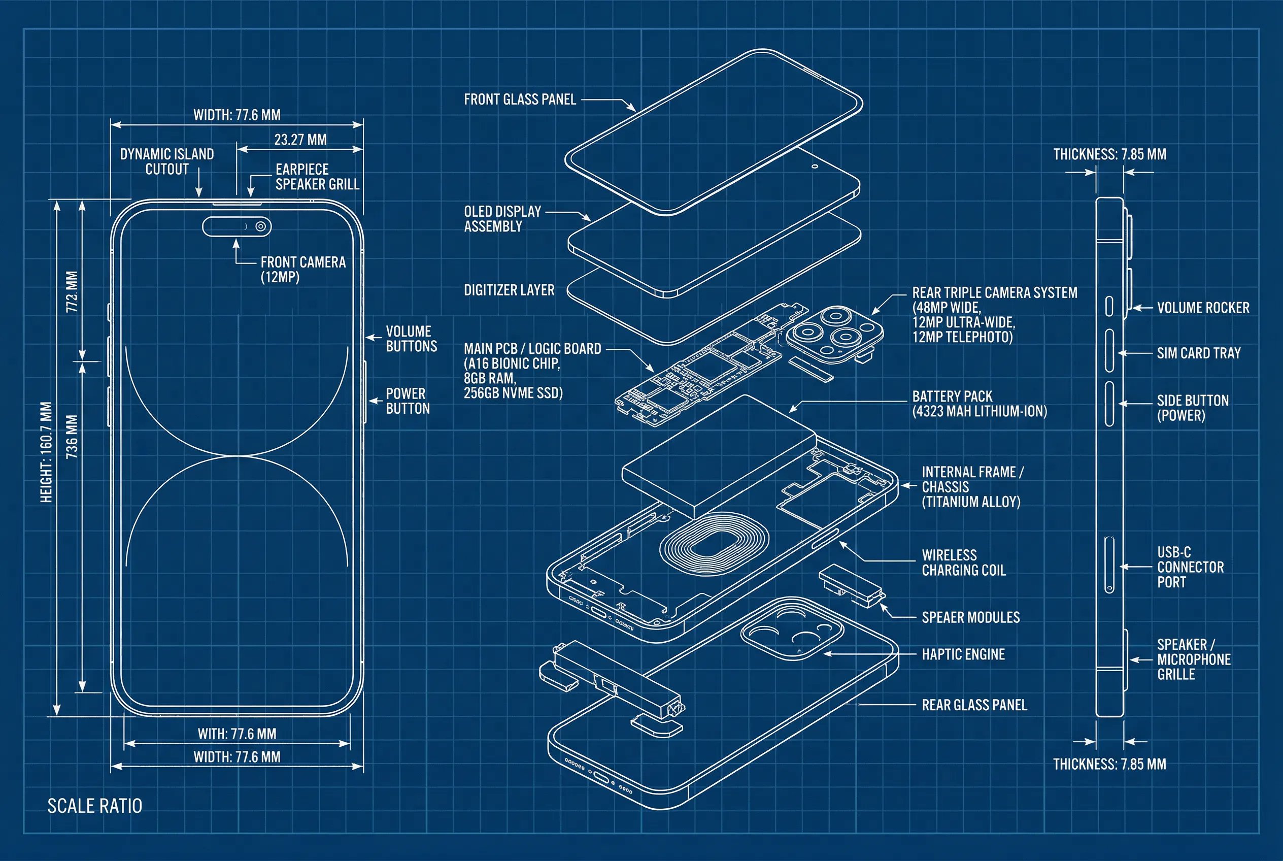 Nano Banana 2 Technical Blueprint Drawing