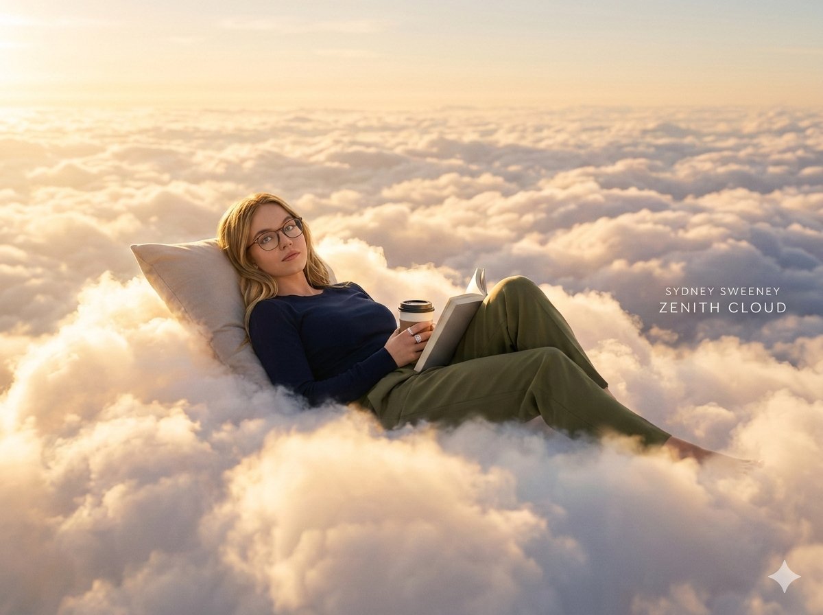 Sydney Sweeney in the Clouds