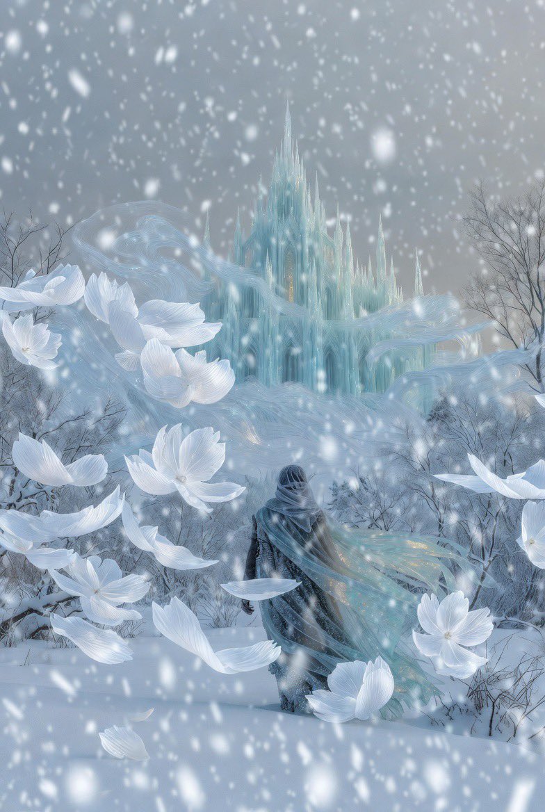 Ethereal Winter Fantasy Landscape