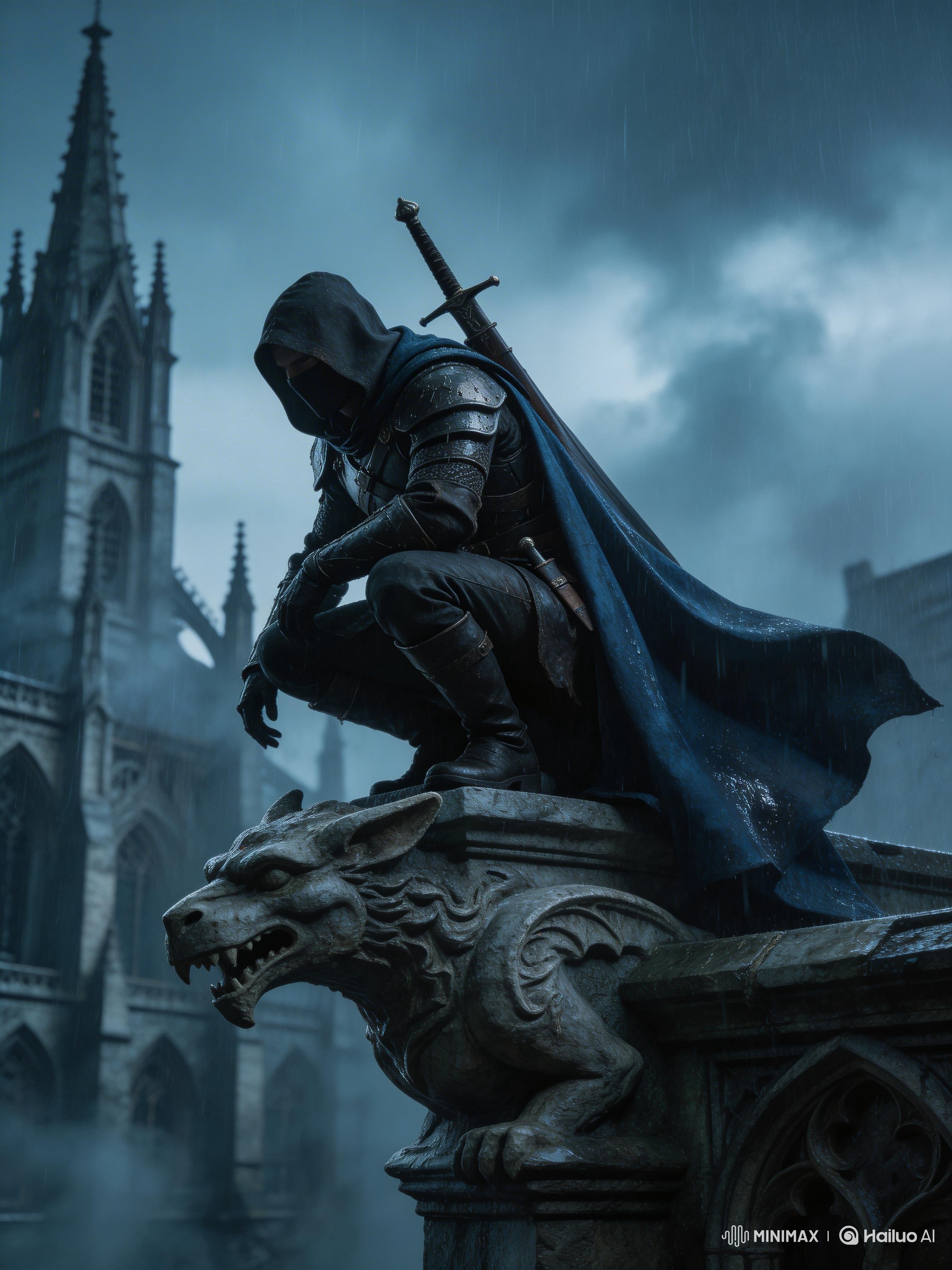 Dark Medieval Assassin